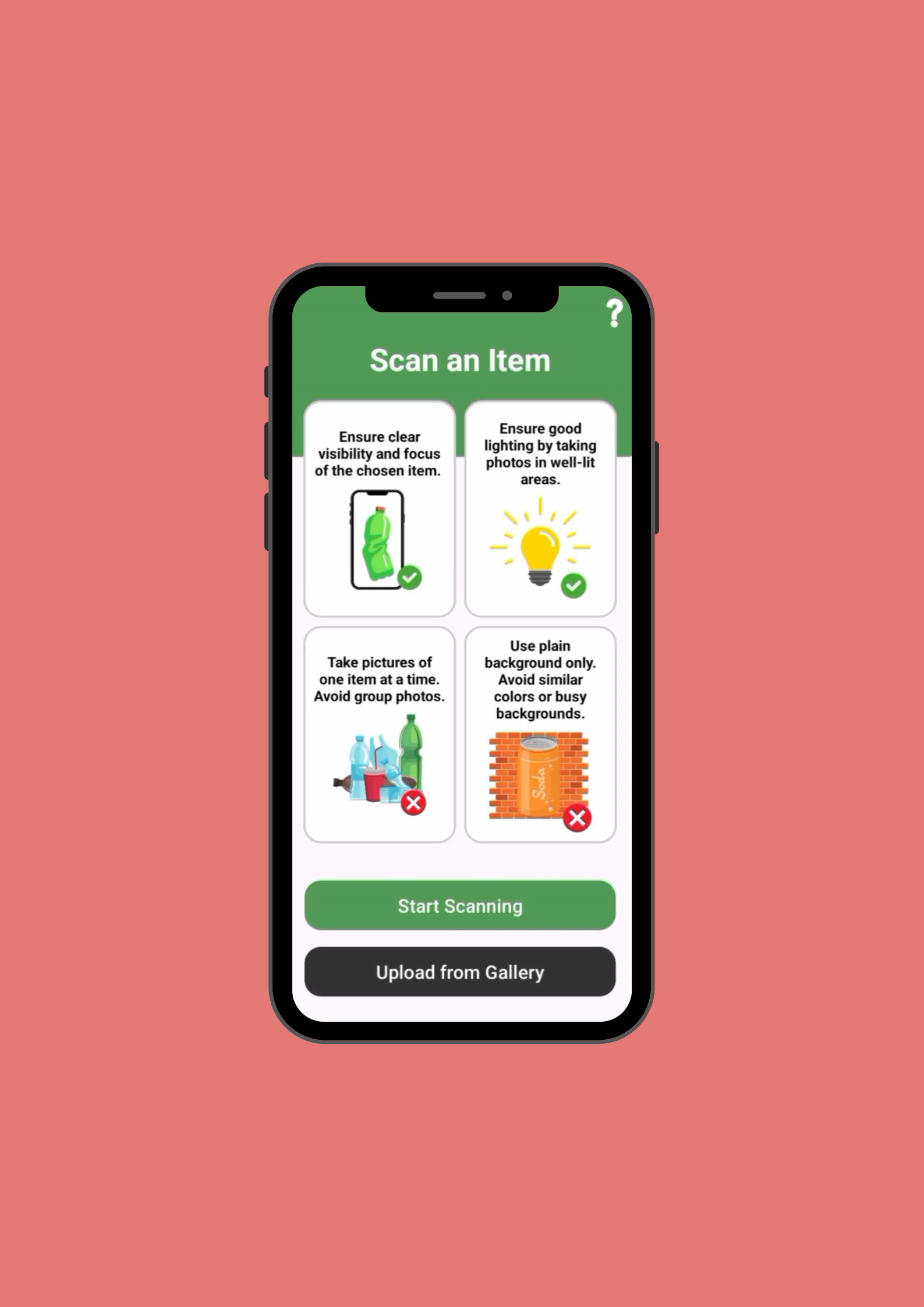 Screenshot of the Application